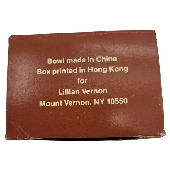 Vintage Lillian Vernon Small Bird and Flower Trinket Dish Bowls Original Box - Picture 9 of 13